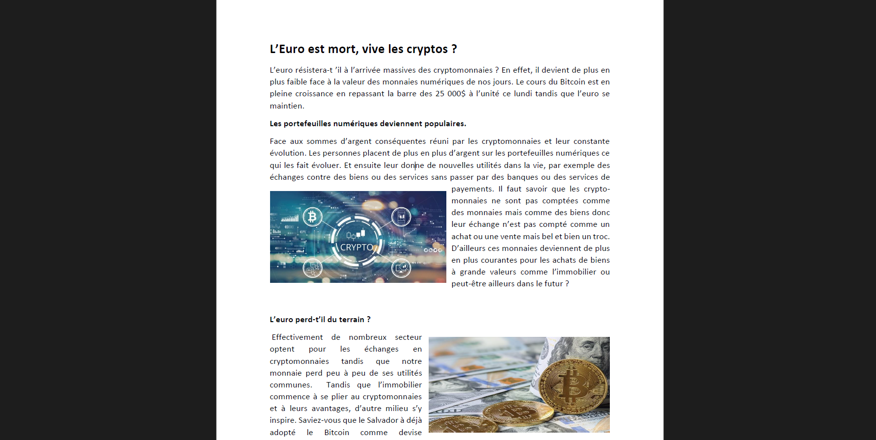 Vignette de la trace